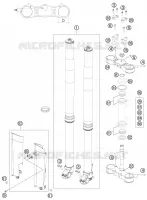 FORCELLA ANTERIORE / PIASTRA STERZO INFERIORE
