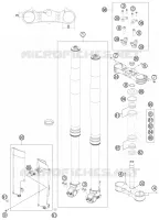 FORCELLA ANTERIORE / PIASTRA STERZO INFERIORE