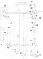 FORCELLA ANTERIORE / PIASTRA STERZO INFERIORE