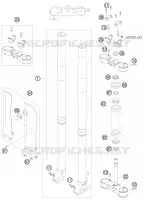 FORCELLA ANTERIORE / PIASTRA STERZO INFERIORE
