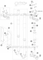 FORCELLA ANTERIORE / PIASTRA STERZO INFERIORE