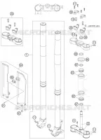 FORCELLA ANTERIORE / PIASTRA STERZO INFERIORE