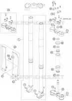 FORCELLA ANTERIORE / PIASTRA STERZO INFERIORE