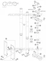 FORCELLA ANTERIORE / PIASTRA STERZO INFERIORE