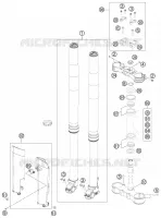 FORCELLA ANTERIORE / PIASTRA STERZO INFERIORE