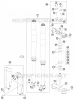 FORCELLA ANTERIORE / PIASTRA STERZO INFERIORE