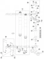 FORCELLA ANTERIORE / PIASTRA STERZO INFERIORE