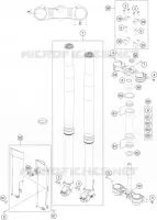 FORCELLA ANTERIORE / PIASTRA STERZO INFERIORE