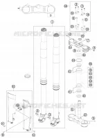 FORCELLA ANTERIORE / PIASTRA STERZO INFERIORE