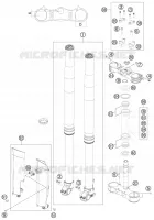 FORCELLA ANTERIORE / PIASTRA STERZO INFERIORE