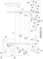 FORCELLA ANTERIORE / PIASTRA STERZO INFERIORE