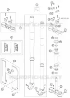 FORCELLA ANTERIORE / PIASTRA STERZO INFERIORE