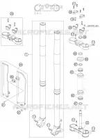 FORCELLA ANTERIORE / PIASTRA STERZO INFERIORE