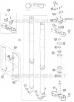 FORCELLA ANTERIORE / PIASTRA STERZO INFERIORE