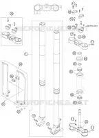 FORCELLA ANTERIORE / PIASTRA STERZO INFERIORE