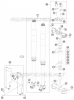 FORCELLA ANTERIORE / PIASTRA STERZO INFERIORE
