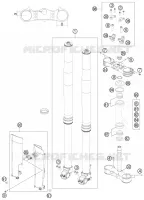 FORCELLA ANTERIORE / PIASTRA STERZO INFERIORE