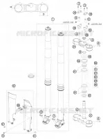 FORCELLA ANTERIORE / PIASTRA STERZO INFERIORE