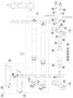 FORCELLA ANTERIORE / PIASTRA STERZO INFERIORE
