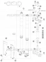 FORCELLA ANTERIORE / PIASTRA STERZO INFERIORE