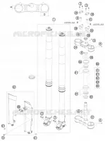FORCELLA ANTERIORE / PIASTRA STERZO INFERIORE