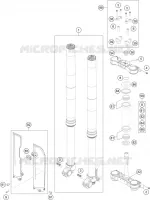 FORCELLA ANTERIORE / PIASTRA STERZO INFERIORE