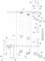 FORCELLA ANTERIORE / PIASTRA STERZO INFERIORE