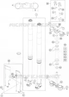 FORCELLA ANTERIORE / PIASTRA STERZO INFERIORE
