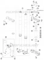 FORCELLA ANTERIORE / PIASTRA STERZO INFERIORE