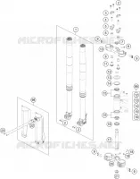 FORCELLA ANTERIORE / PIASTRA STERZO INFERIORE