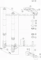 FORCELLA ANTERIORE / PIASTRA STERZO INFERIORE