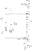 FORCELLA ANTERIORE / PIASTRA STERZO INFERIORE