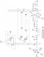 FORCELLA ANTERIORE / PIASTRA STERZO INFERIORE