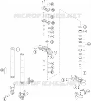 FORCELLA ANTERIORE / PIASTRA STERZO INFERIORE