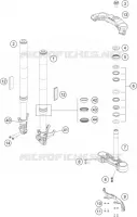 FORCELLA ANTERIORE / PIASTRA STERZO INFERIORE