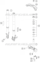 FORCELLA ANTERIORE / PIASTRA STERZO INFERIORE