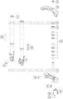 FORCELLA ANTERIORE / PIASTRA STERZO INFERIORE