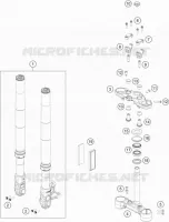 FORCELLA ANTERIORE / PIASTRA STERZO INFERIORE