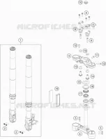 FORCELLA ANTERIORE / PIASTRA STERZO INFERIORE