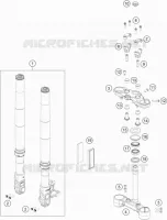 FORCELLA ANTERIORE / PIASTRA STERZO INFERIORE