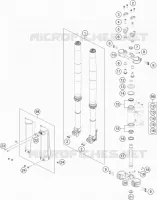 FORCELLA ANTERIORE / PIASTRA STERZO INFERIORE