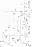 FORCELLA ANTERIORE / PIASTRA STERZO INFERIORE
