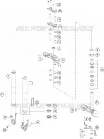 FORCELLA ANTERIORE / PIASTRA STERZO INFERIORE