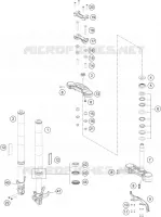 FORCELLA ANTERIORE / PIASTRA STERZO INFERIORE