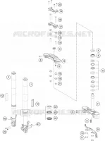 FORCELLA ANTERIORE / PIASTRA STERZO INFERIORE
