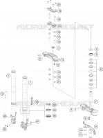 FORCELLA ANTERIORE / PIASTRA STERZO INFERIORE
