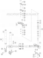 FORCELLA ANTERIORE / PIASTRA STERZO INFERIORE