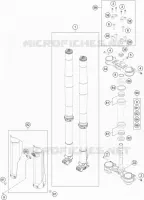 FORCELLA ANTERIORE / PIASTRA STERZO INFERIORE
