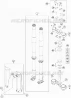 FORCELLA ANTERIORE / PIASTRA STERZO INFERIORE