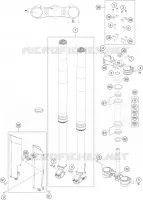 FORCELLA ANTERIORE / PIASTRA STERZO INFERIORE